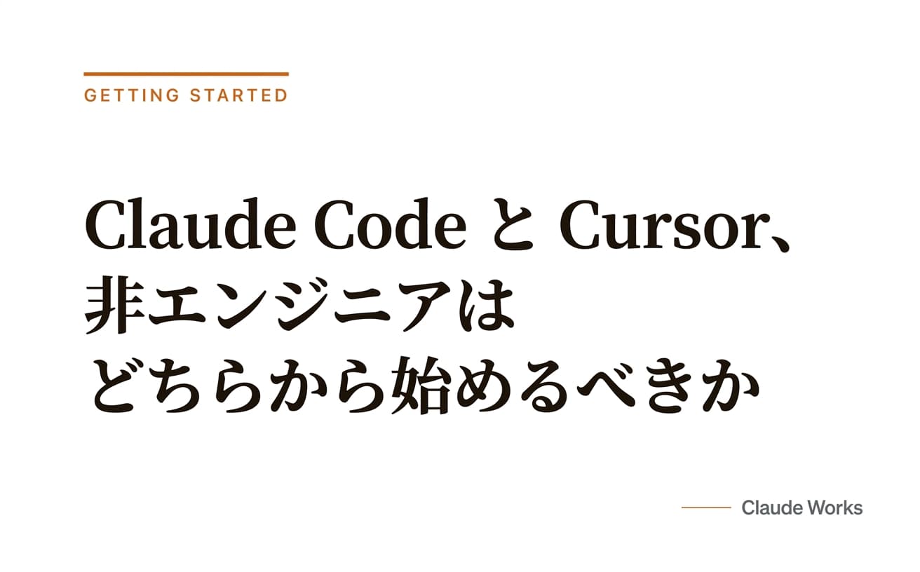 Claude Code と Cursor、非エンジニアはどちらから始めるべきか|9業務で両方試した実測比較と、実は Cowork で足りる人の見分け方 2026年4月版