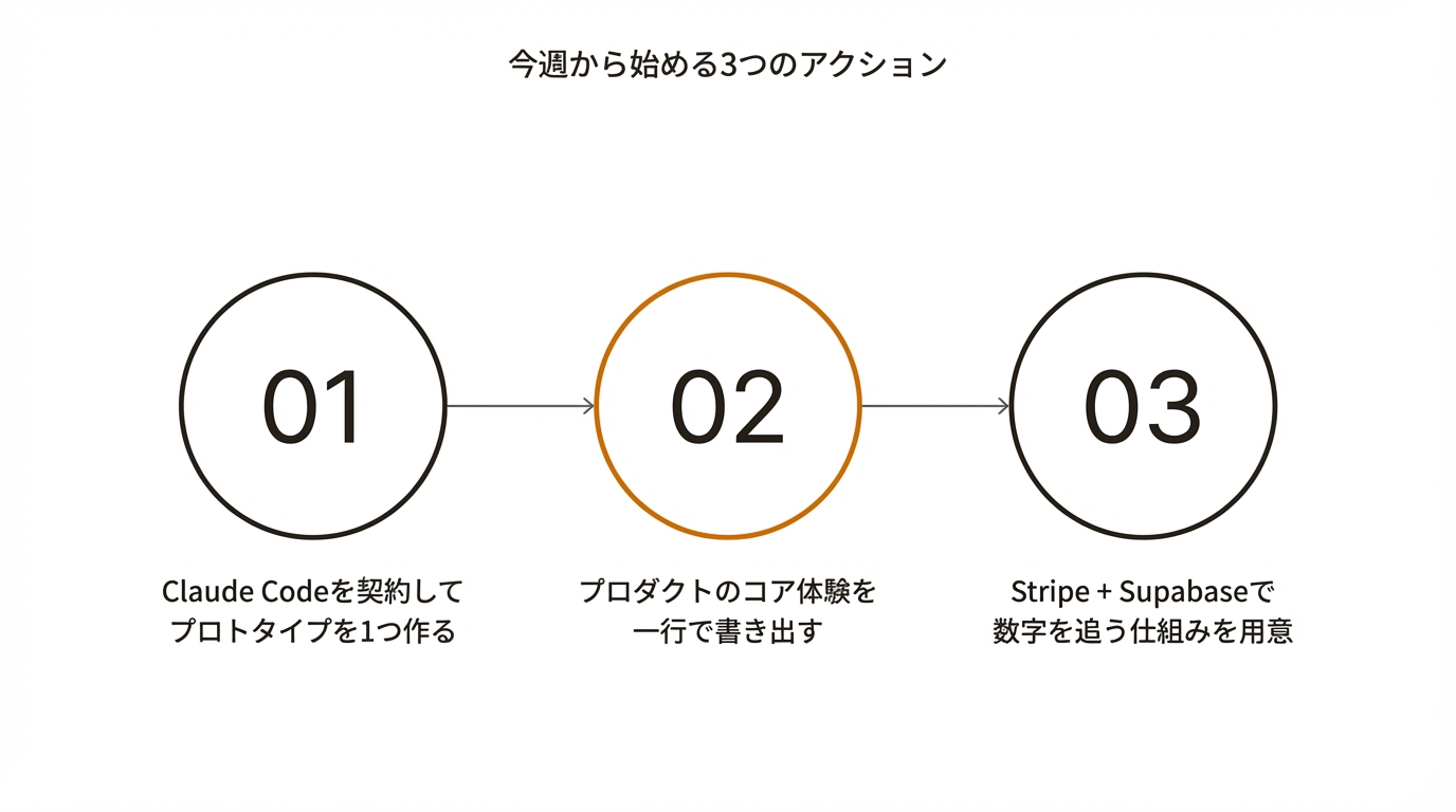 今週から始める3つのアクション