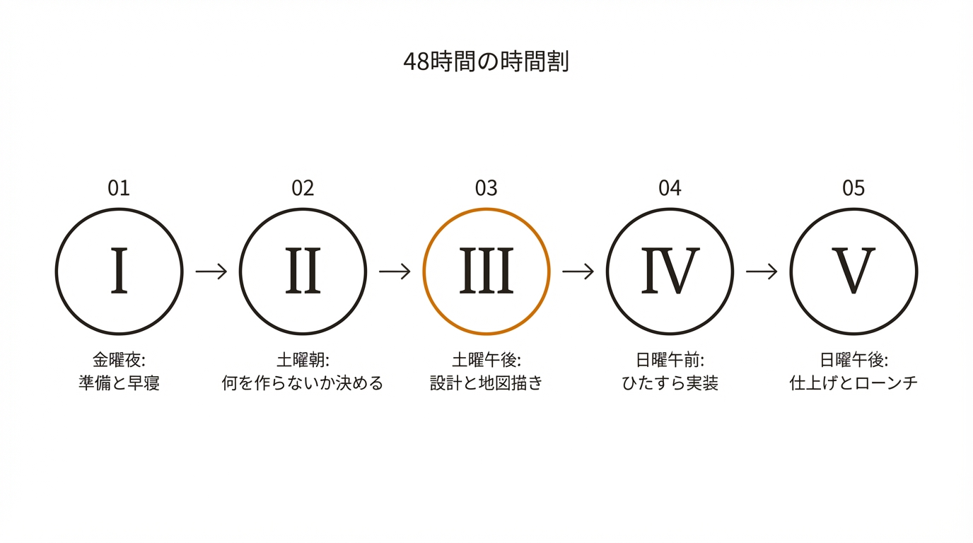 48時間の時間割