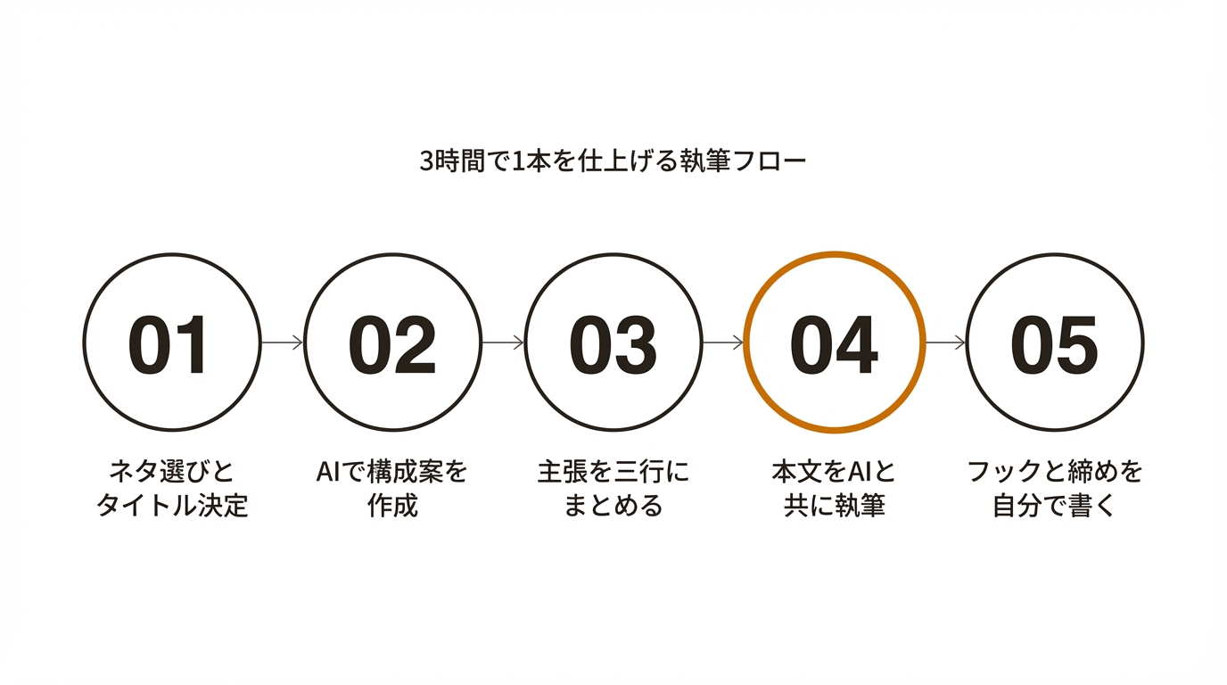 3時間で1本を仕上げる執筆フロー