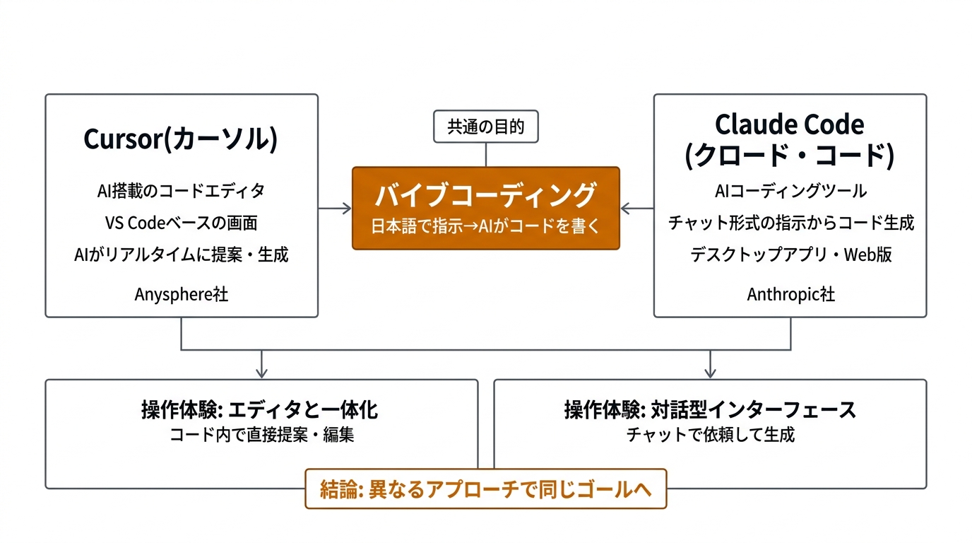 Cursor と Claude Code の位置づけ
