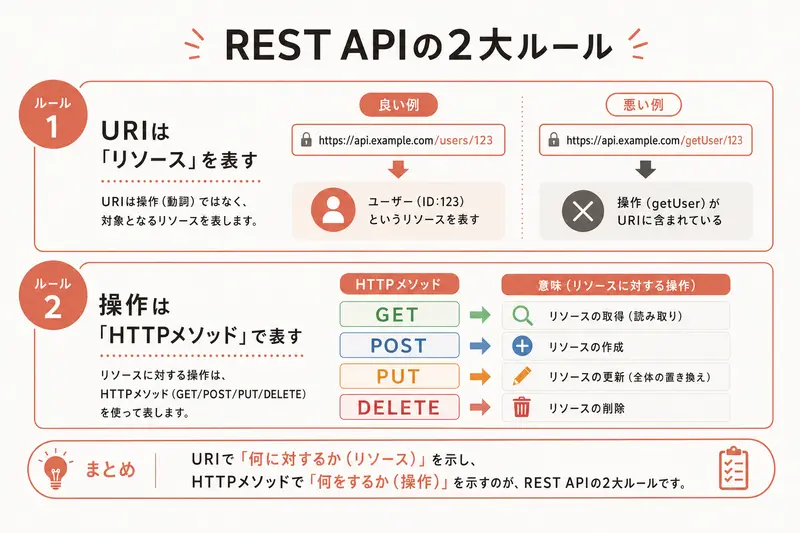 REST APIの2大ルール